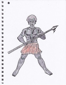 Dessin style manga par Franck NZITA POATI